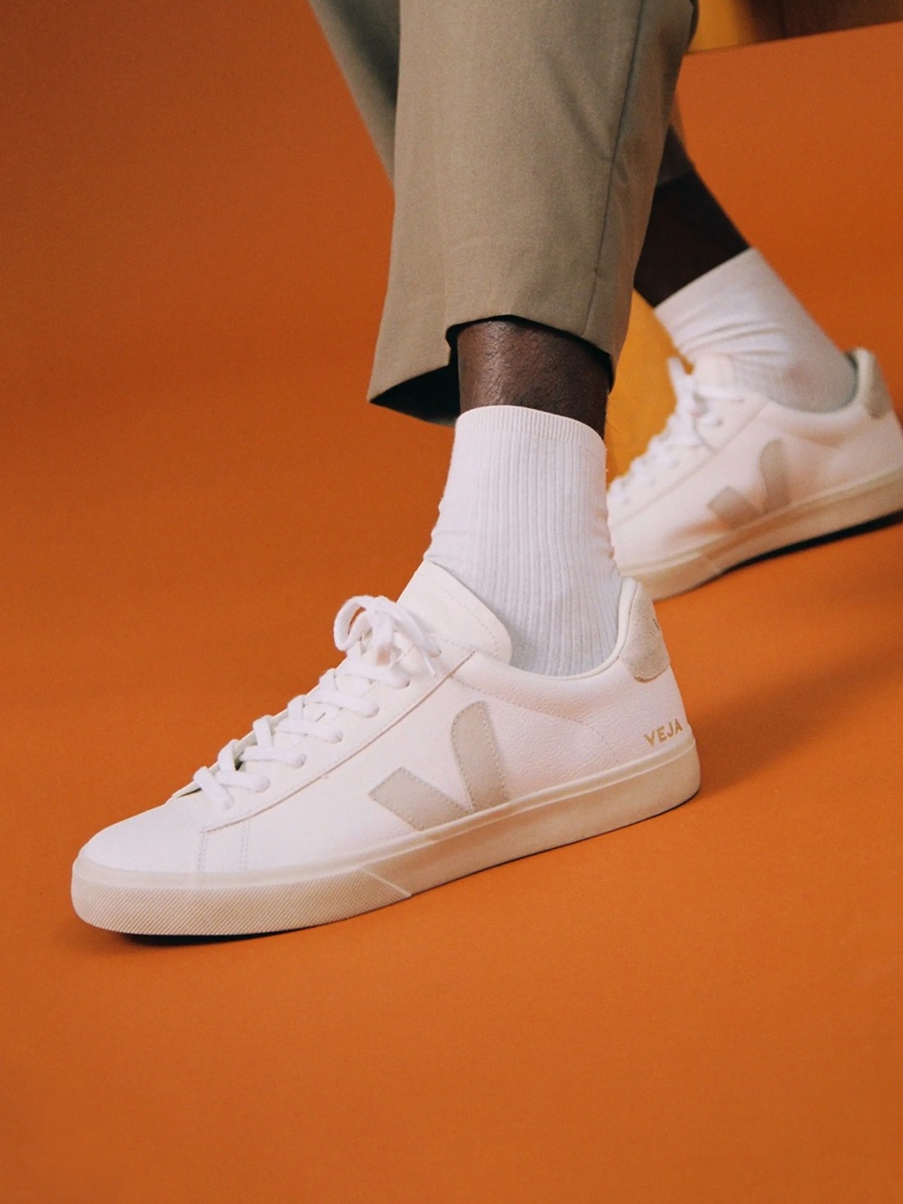 Veja Campo leather Extra White Natural Low-Top Canvas Men Sneakers size 9